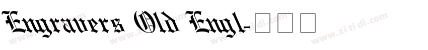 Engravers Old Engl字体转换